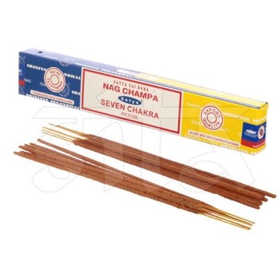 Caja de Incienso Masala x12 NAG CHAMPA y 7 CHAKRAS 16gr