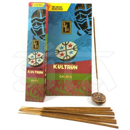 Caja de Incienso x12 Masala 15gr Kultrun CHAKRA c/porta incienso