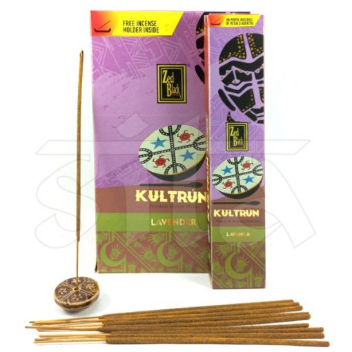 Caja de Incienso x12 Masala 15gr Kultrun LAVANDA c/porta incienso