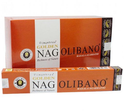 Caja de Incienso x12 Masala 15gr Golden Nag OLIVANO