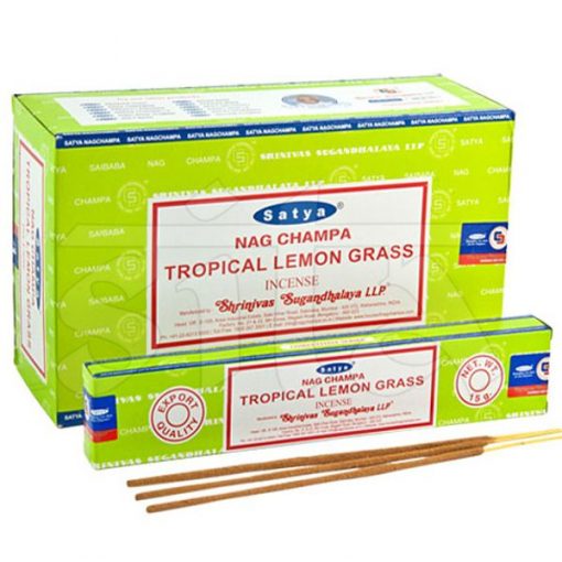 Caja de Incienso Masala x12 LEMON GRASS TROPICAL Satya15gr