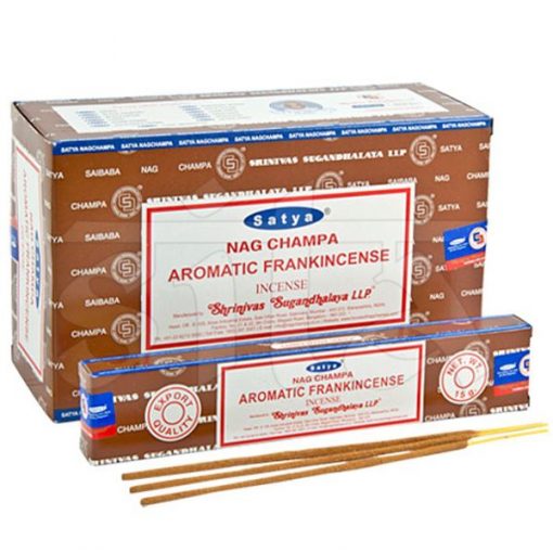 Caja de Incienso Masala x12 FRAMKINCENSE AROMATICO Satya15gr