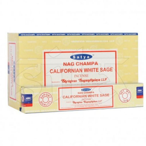 Caja de Incienso Masala x12 SALVIA BLANCA CALIFORNIANA Satya15gr