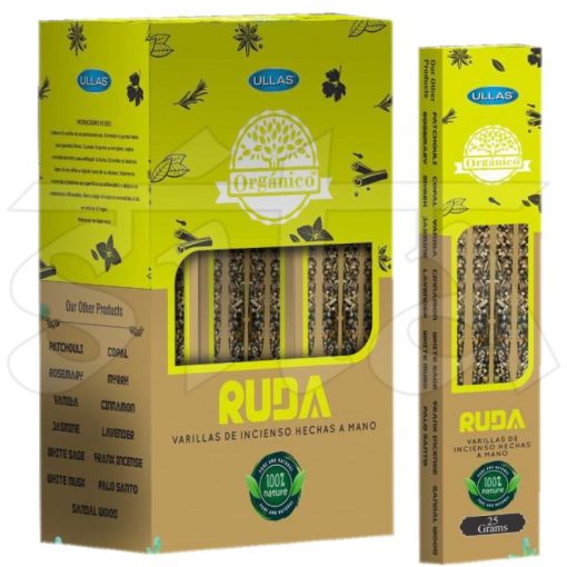 Caja de Incienso Masala x12 RUDA 25gr ORGANICO Ullas